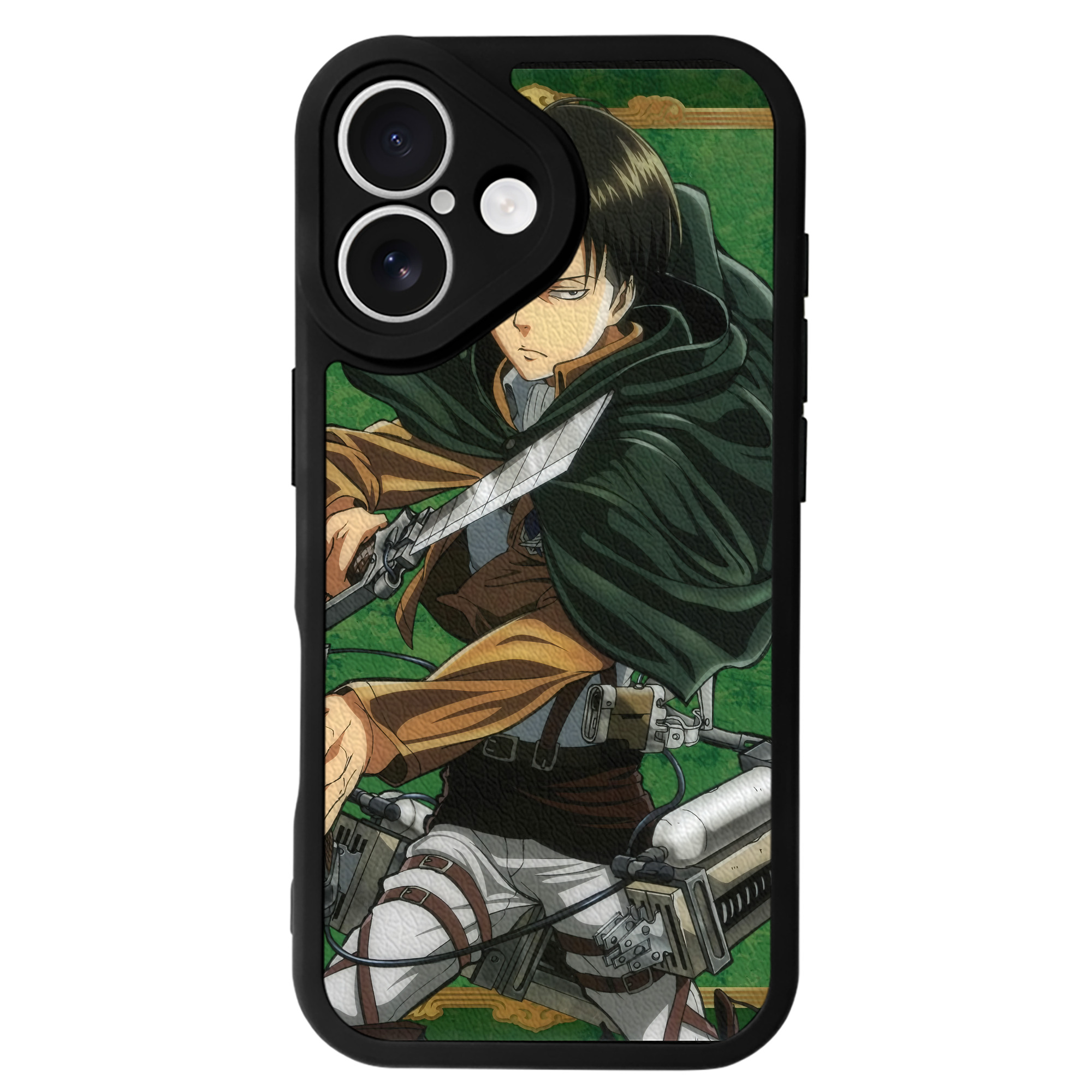 （画像用） 進撃の巨人 Attack on Titan 【iPhone 16シリーズ対応】シリコンスマホケース（レザー調） 材質：シリコン